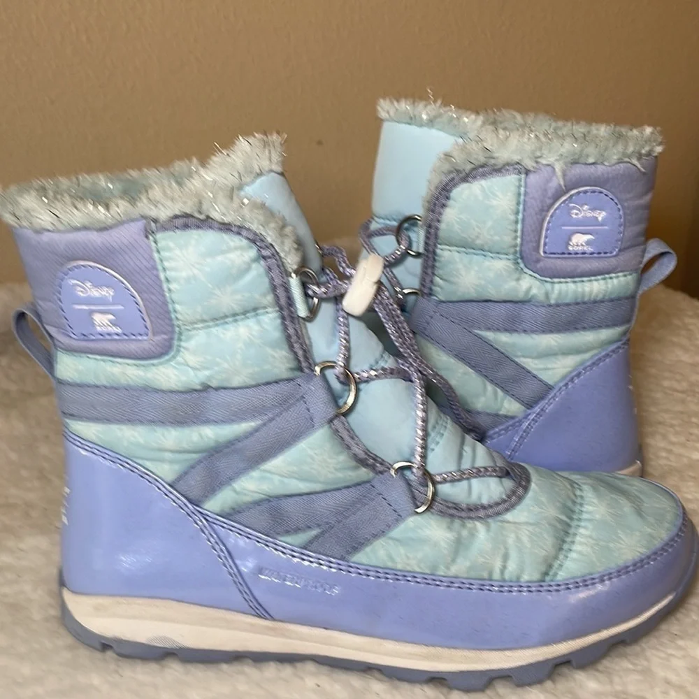 SOREL Disney Frozen Snow Boots Size 5